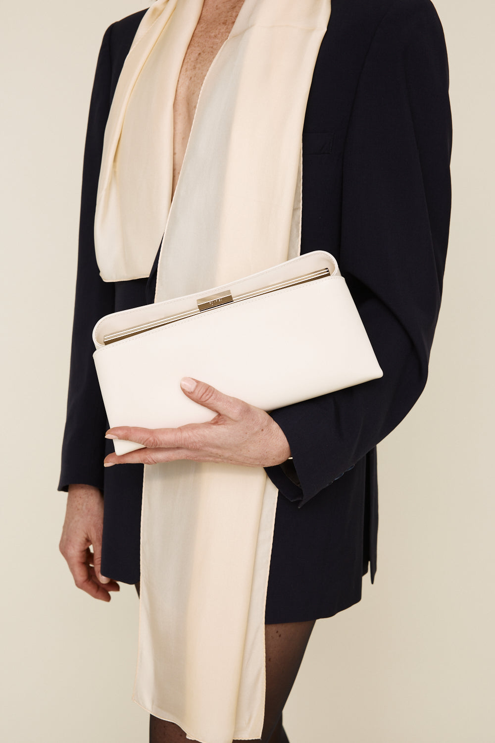 Silver Ivory Éclair Bag