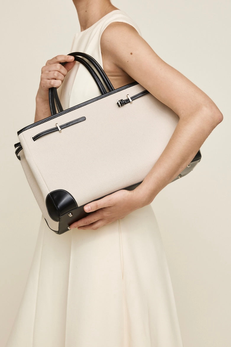 Black Canvas Book Tote Bag 33