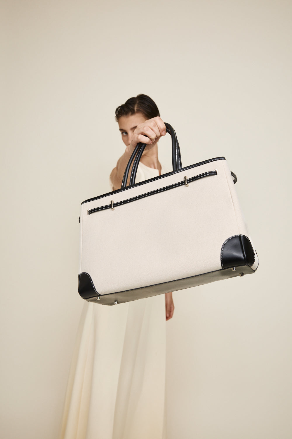 Black Canvas Book Tote Bag 33