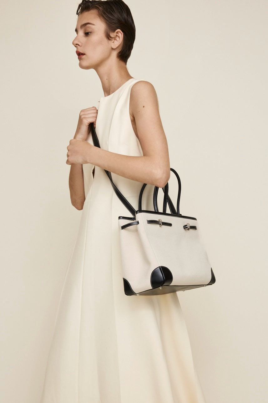 Black Canvas Book Tote Bag 33