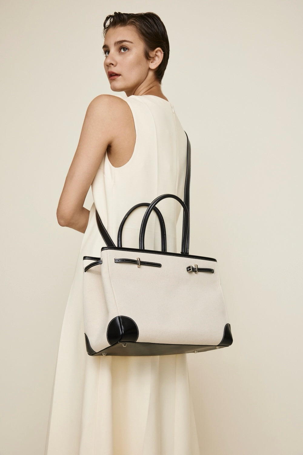 Black Canvas Book Tote Bag 33