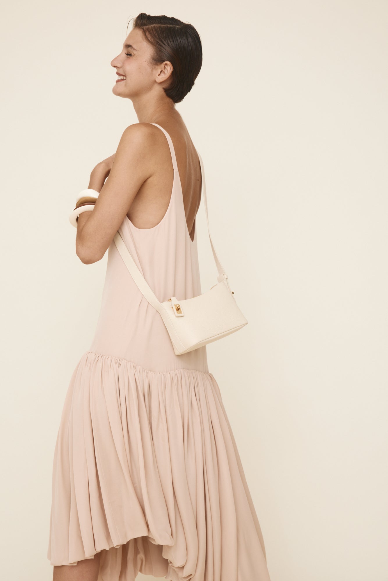 Ivory Twister Hobo Bag (Low Stock)