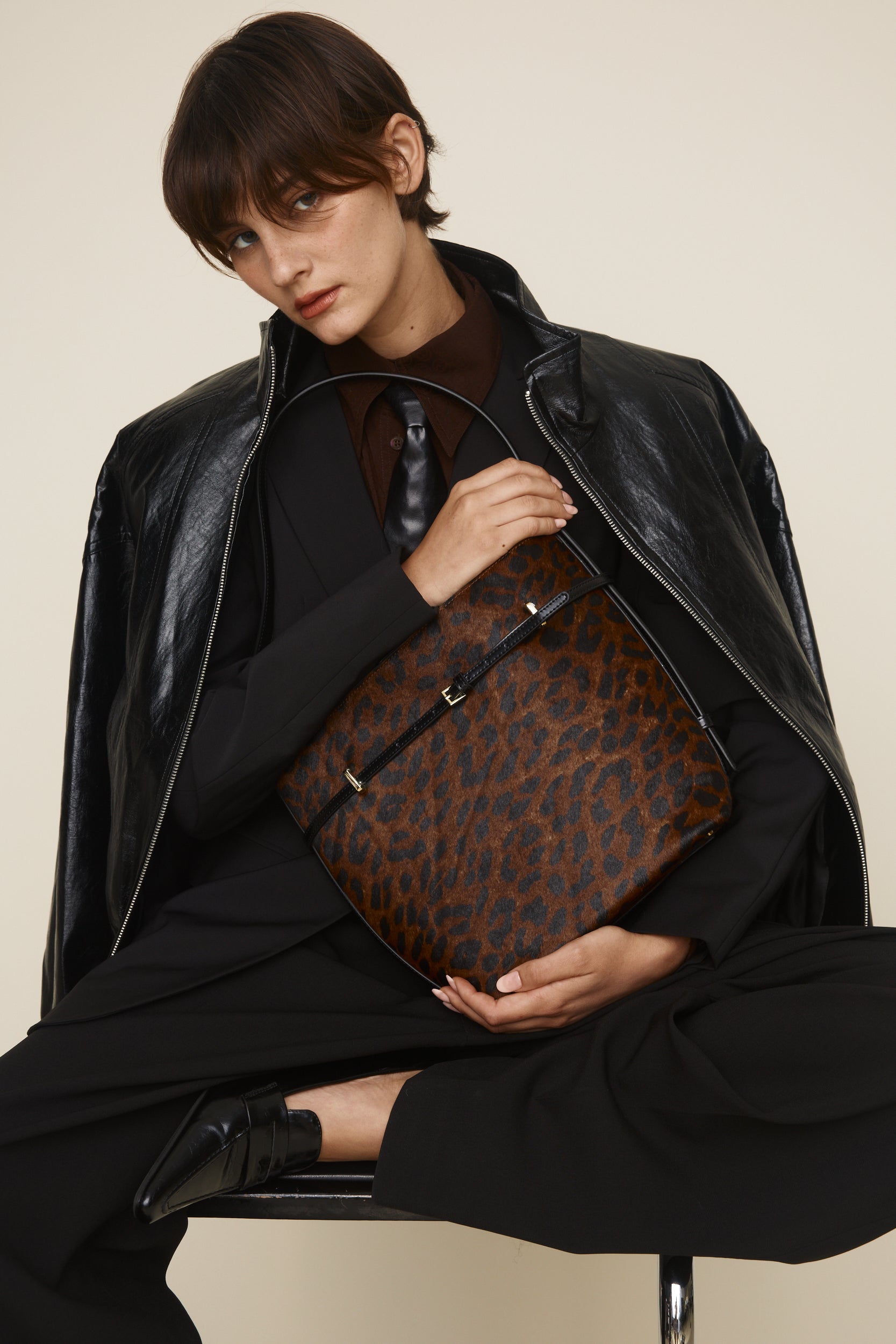 Small Leopard Belted Tote Bag(Only 1 Left)