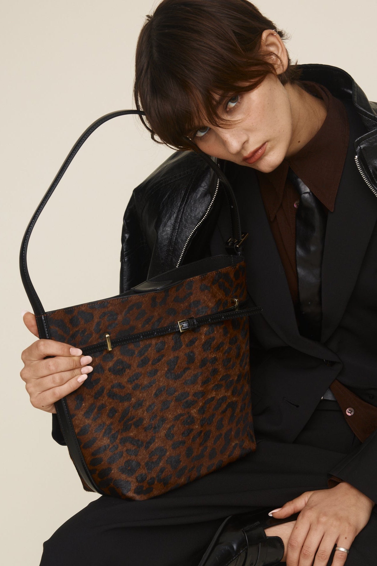 Small Leopard Belted Tote Bag (Selfridges x VERAFIED Exclusive)