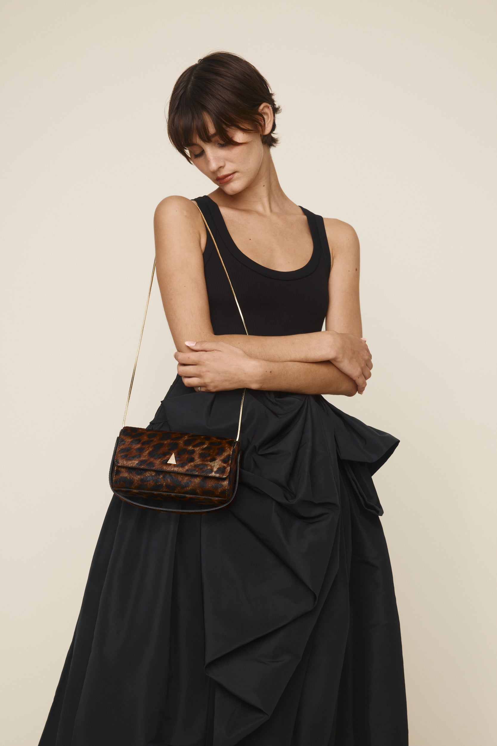 Leopard Calf Hair La Pochette