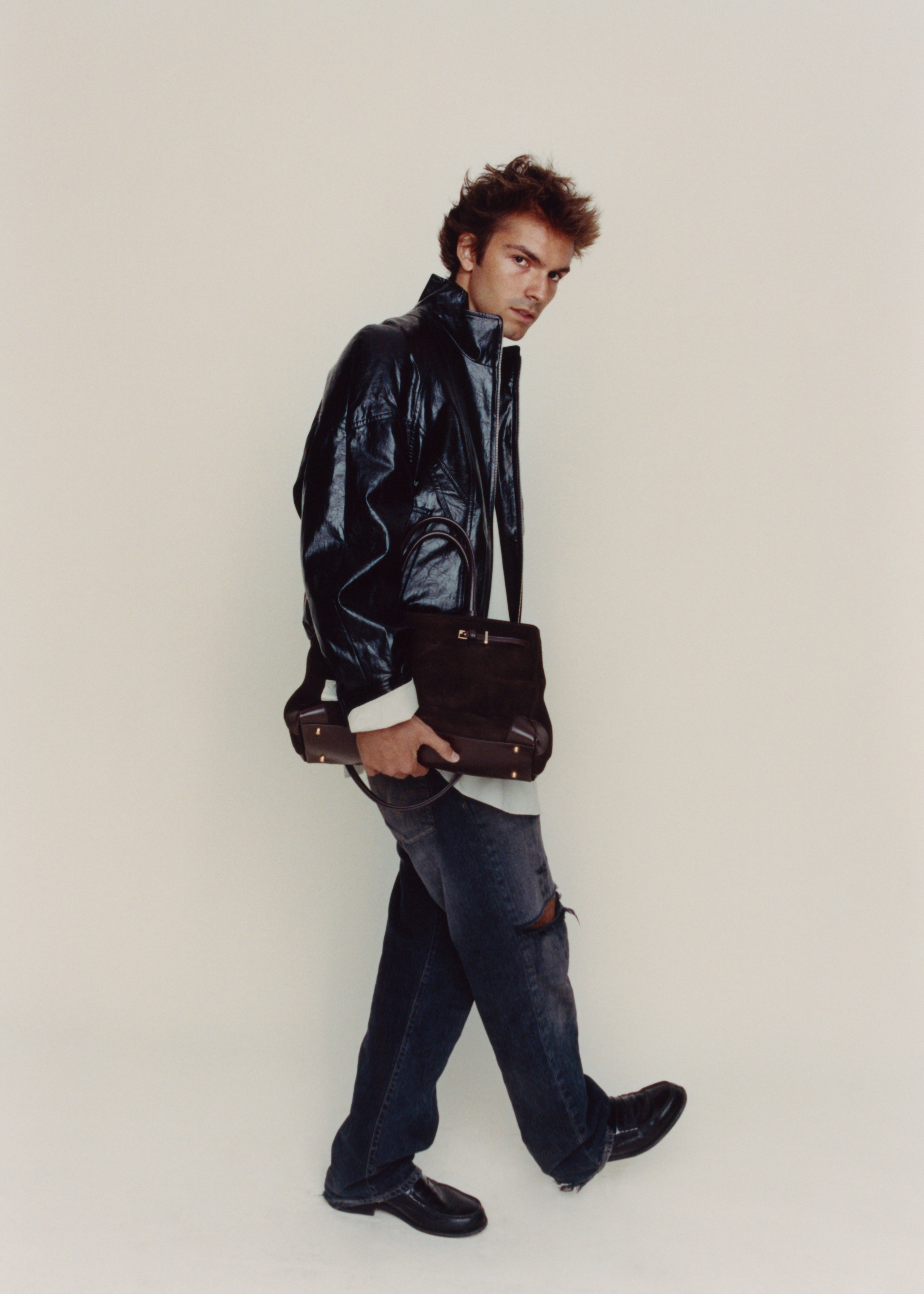 Espresso Suede Book Tote Bag 33