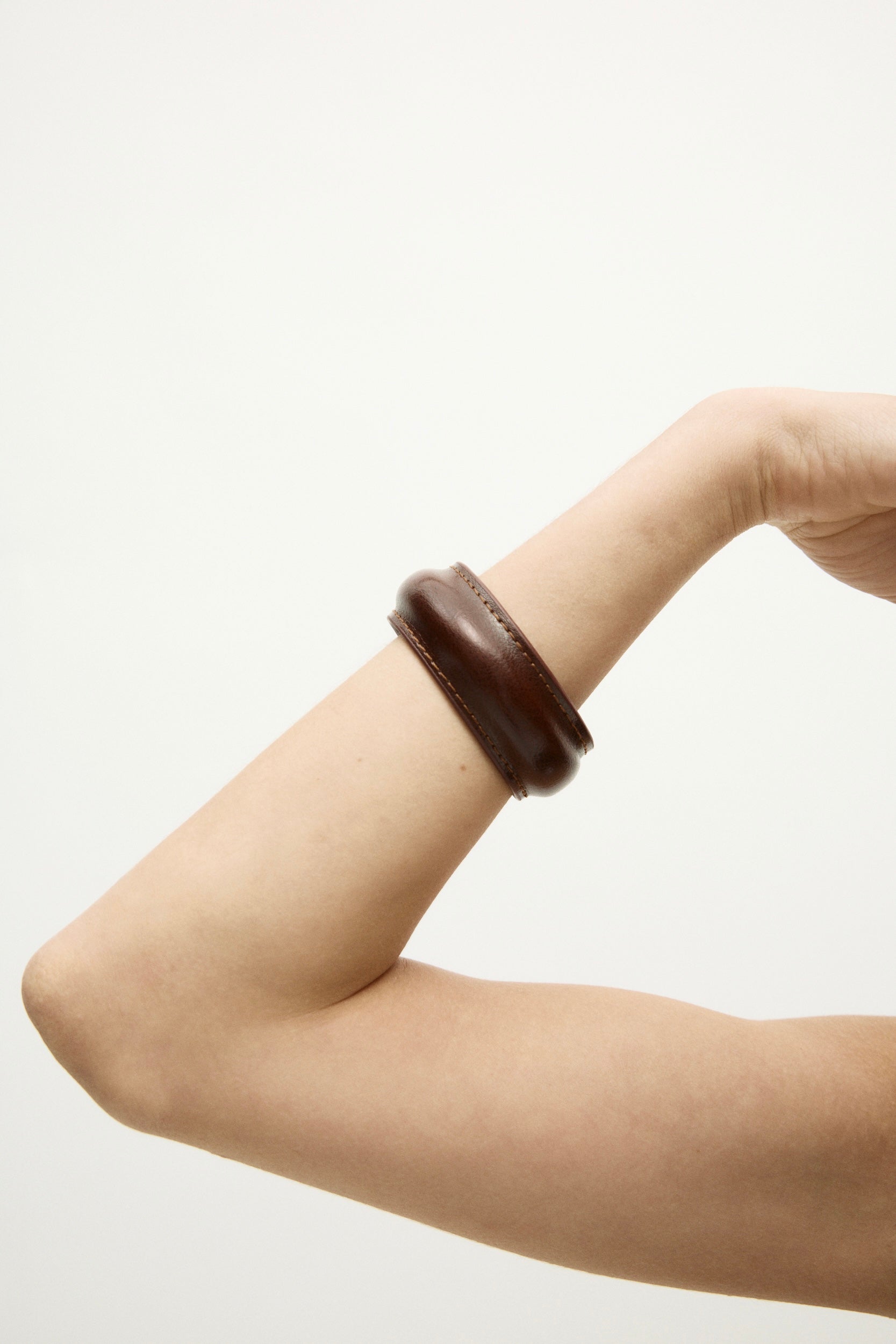 Brown Leather Cuff Bracelet
