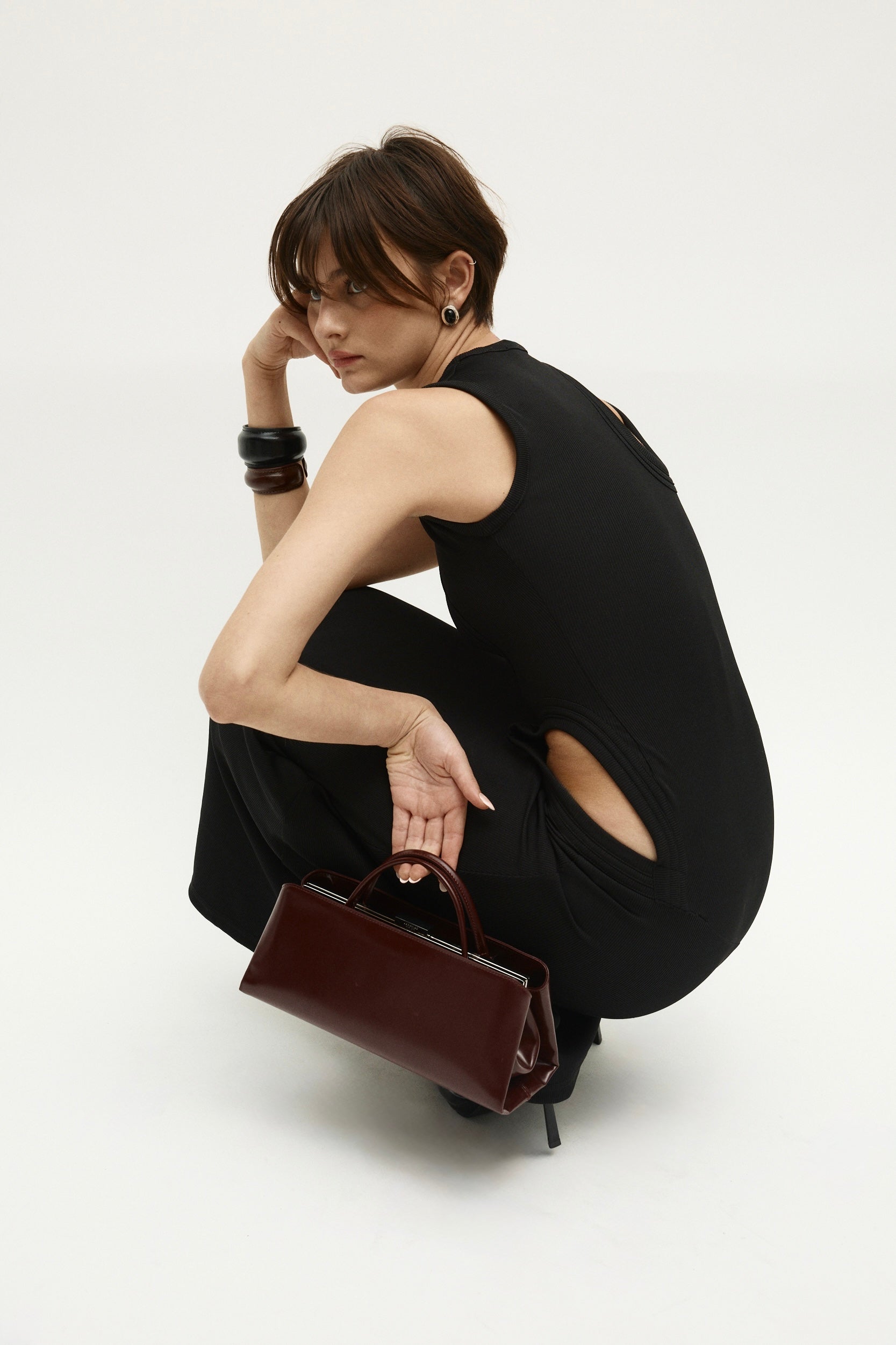 Burgundy Éclair Bag