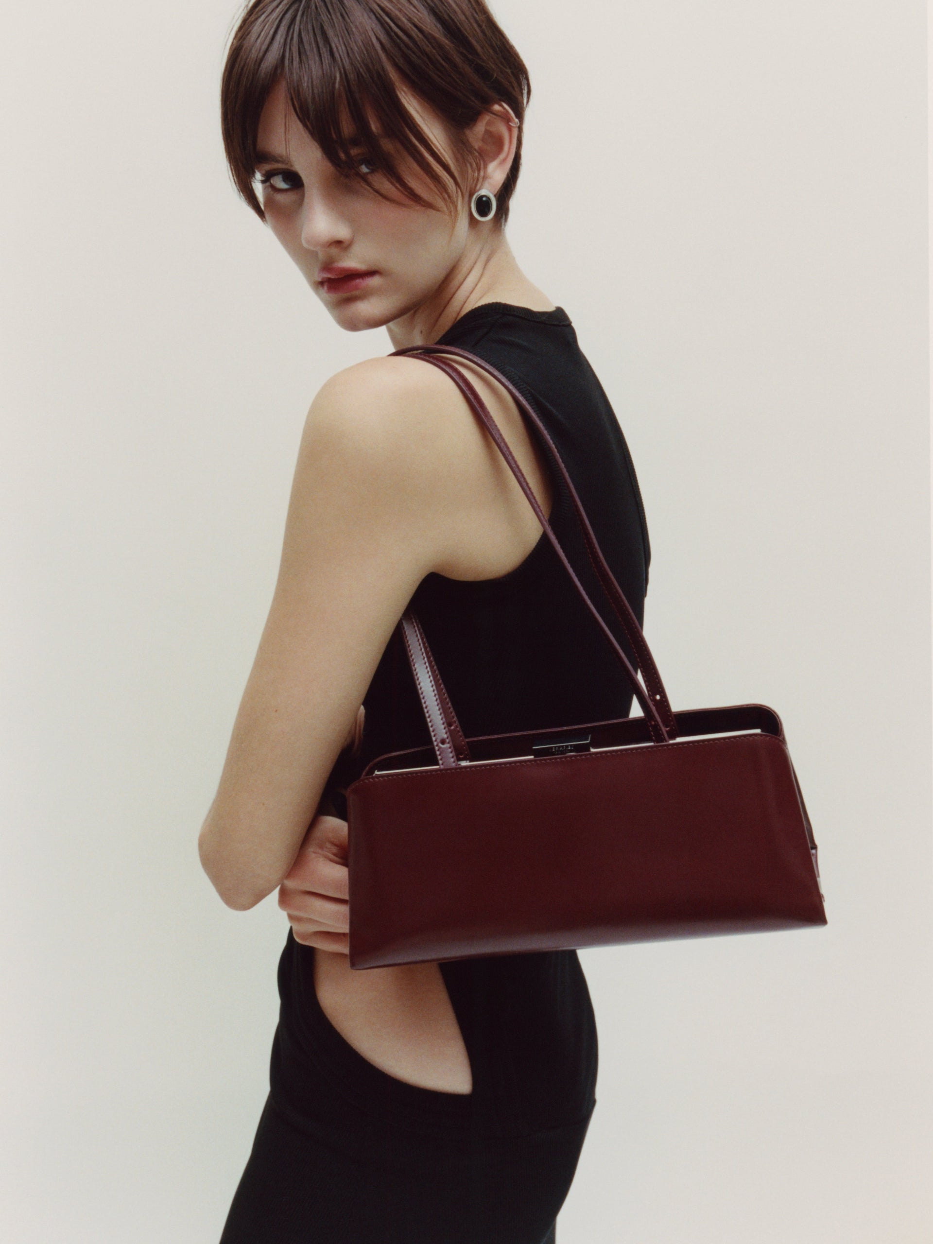 Burgundy Éclair Bag