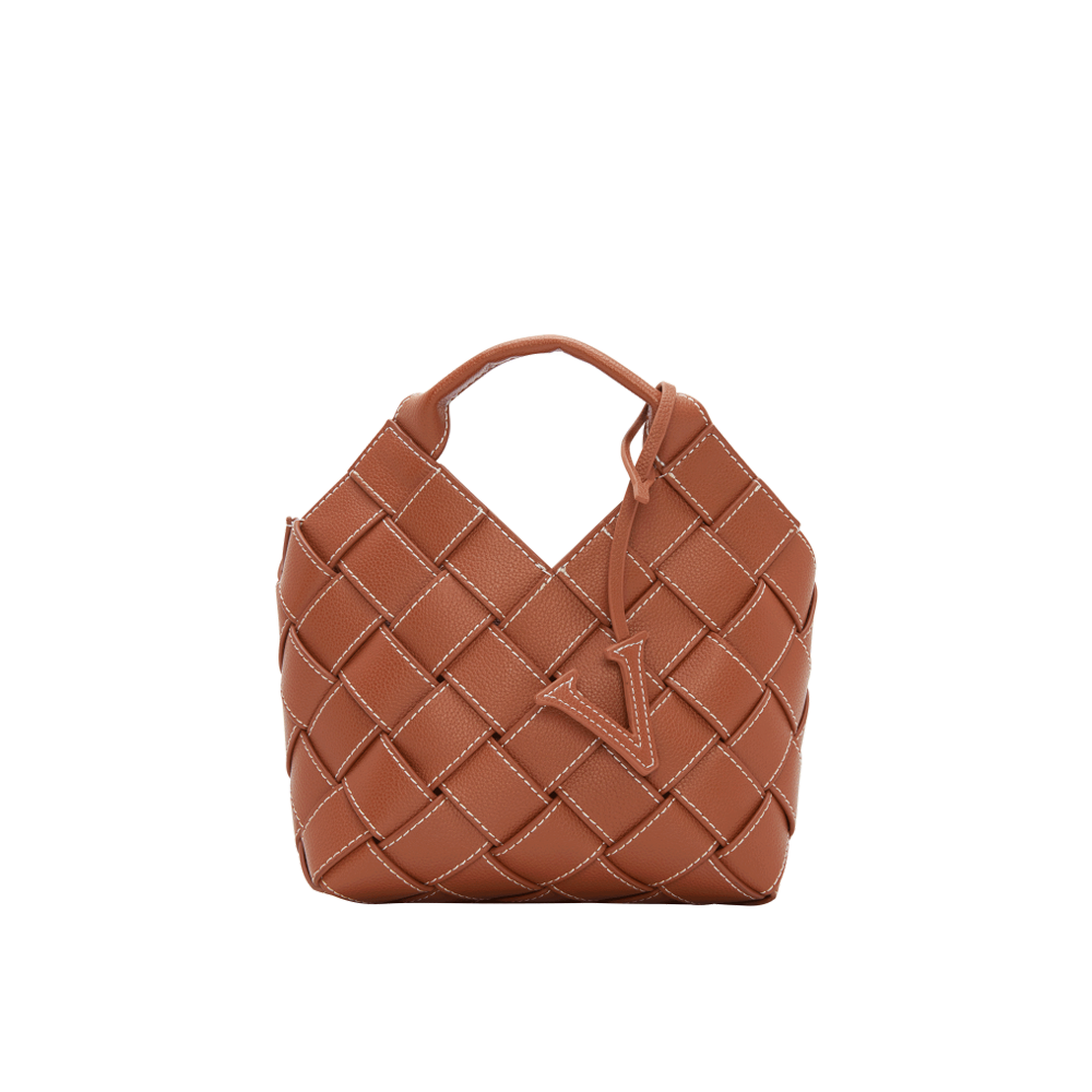 Mini Caramel Basket Shoulder Handbag - Verafied New York Mini Caramel Basket Shoulder Handbag - Verafied New York