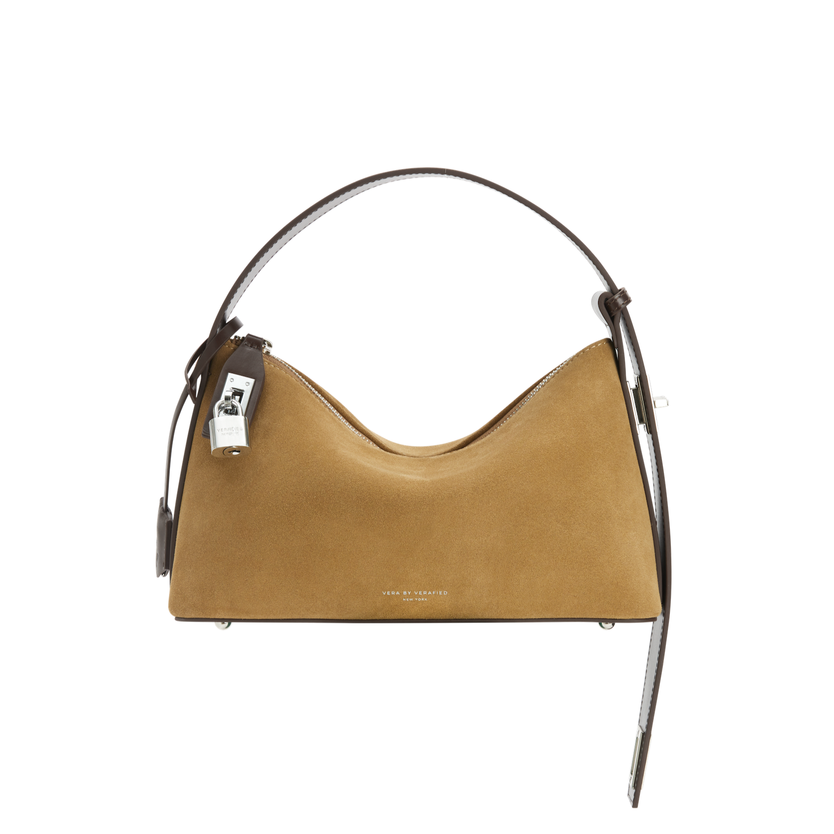 Silver Suede Hobo Bag