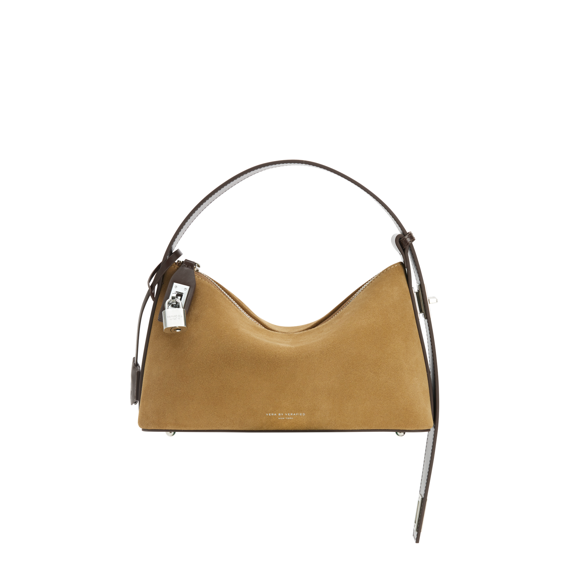 Silver Suede Hobo Bag