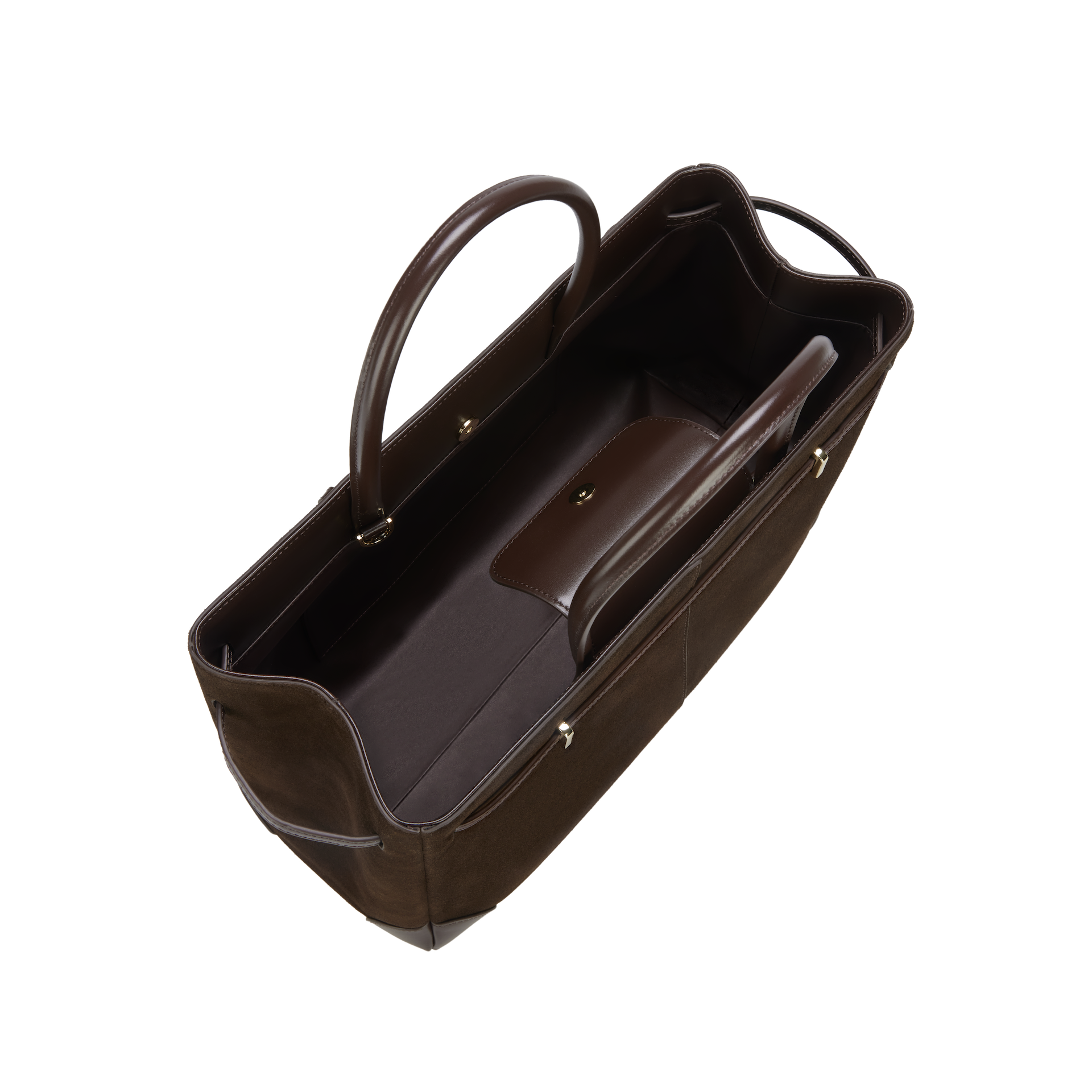 Espresso Suede Book Tote Bag 33 (Pre-Order Only)