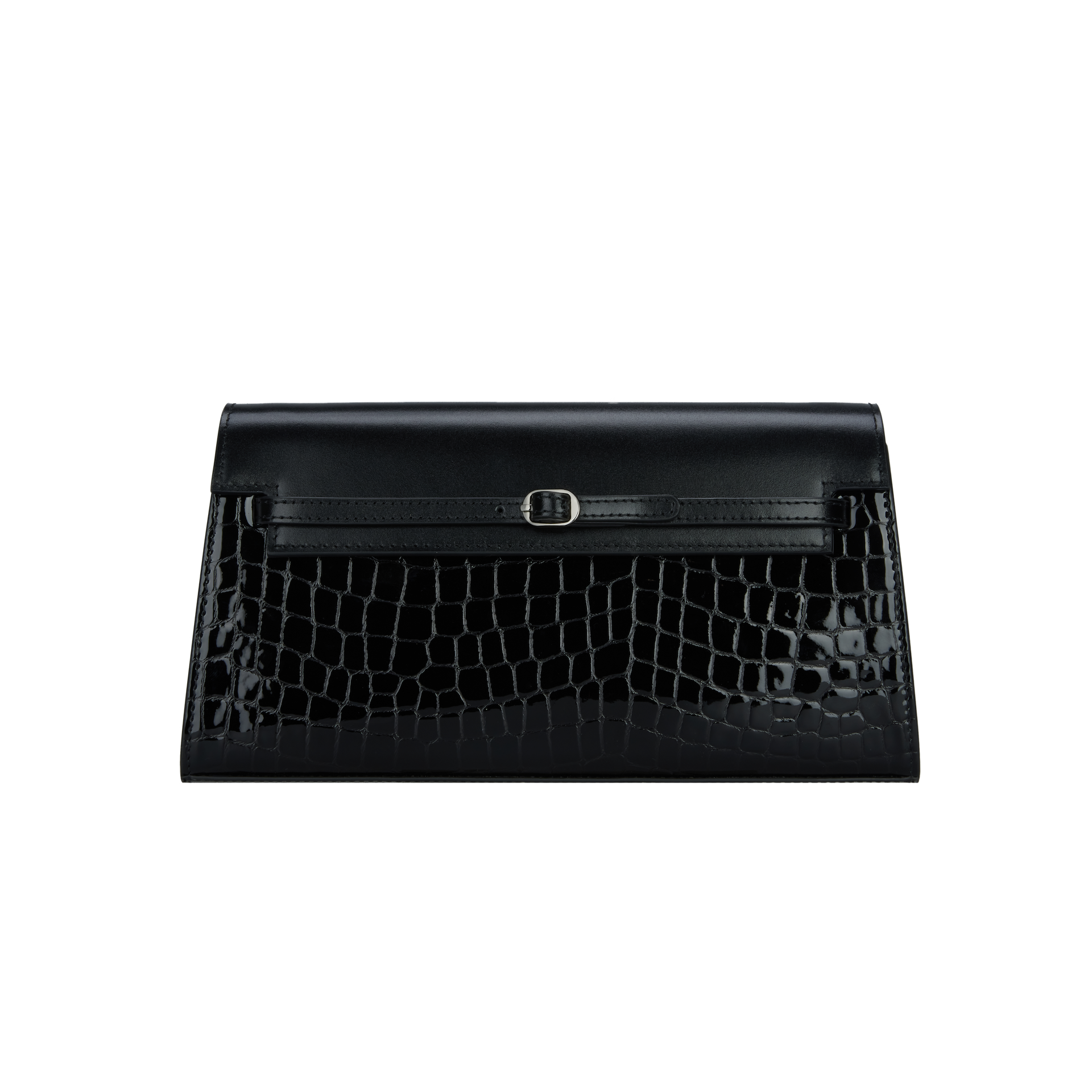 Black Croc Shoulder Bag