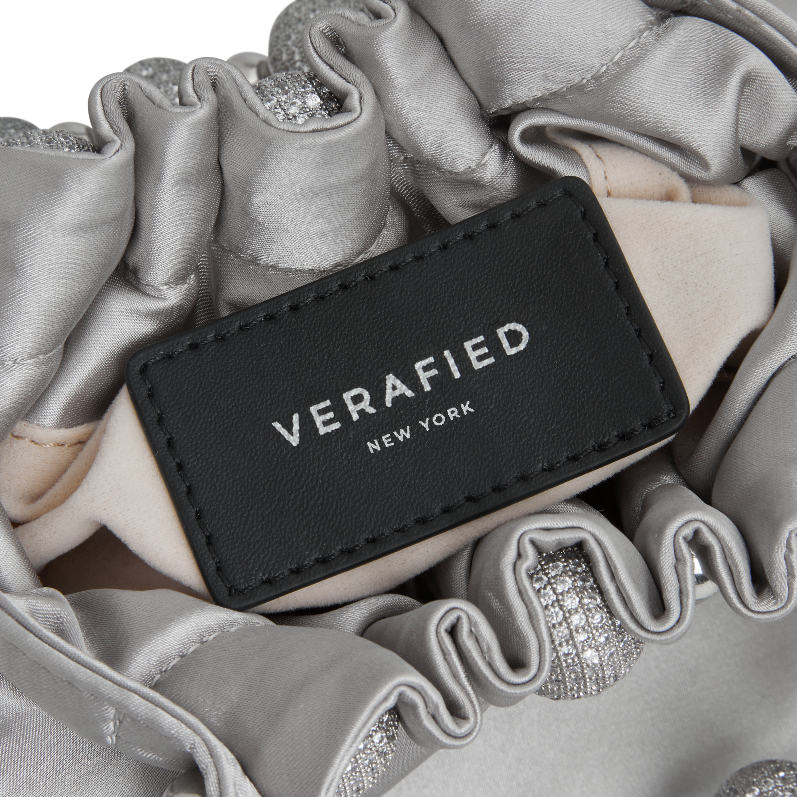 Mini Silver Diamond Handbag