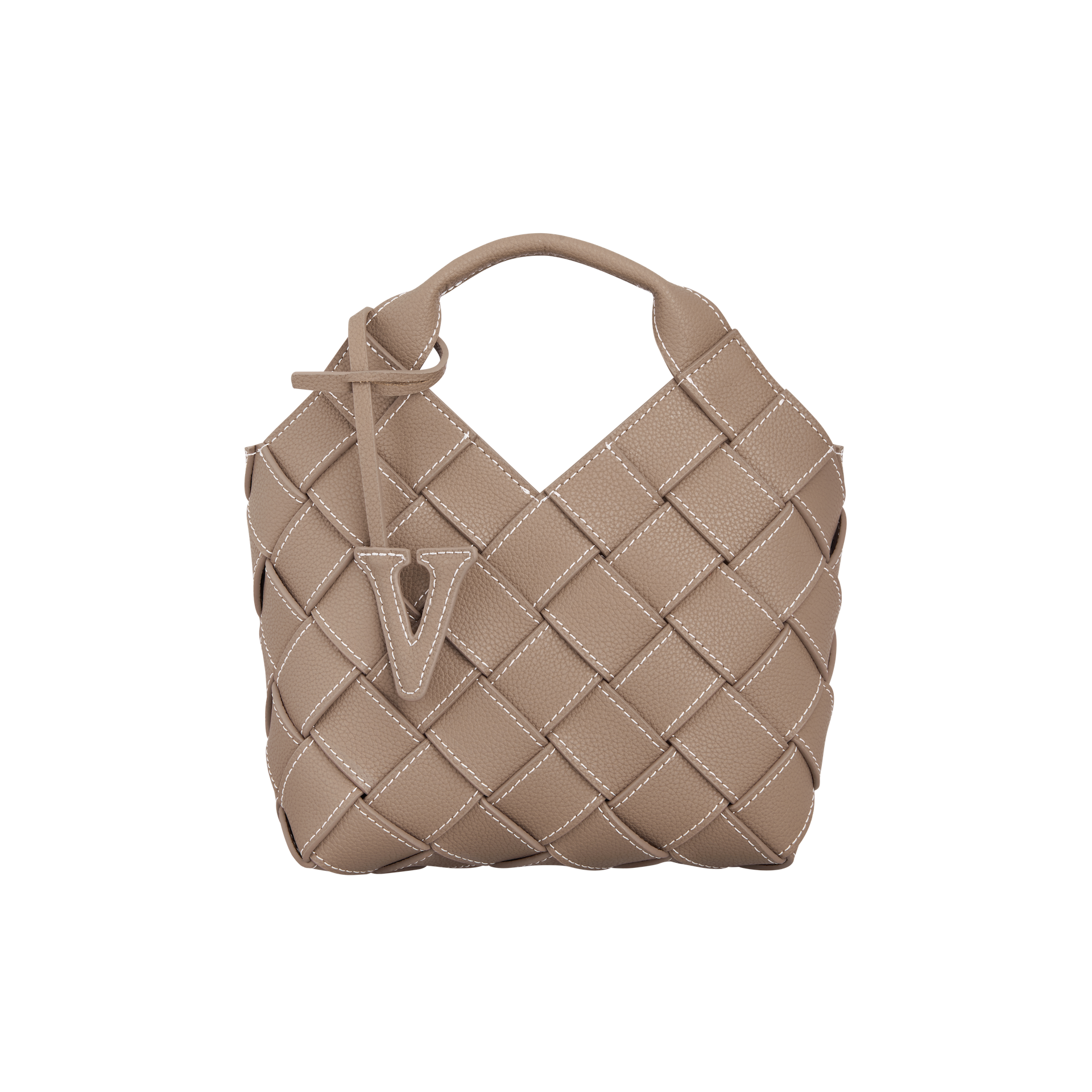 Etoupe Woven Basket Bag