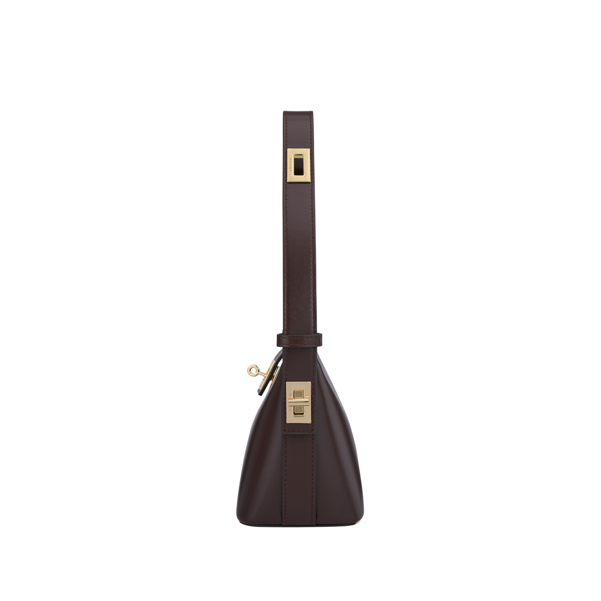 Gold Chocolate Hobo Bag