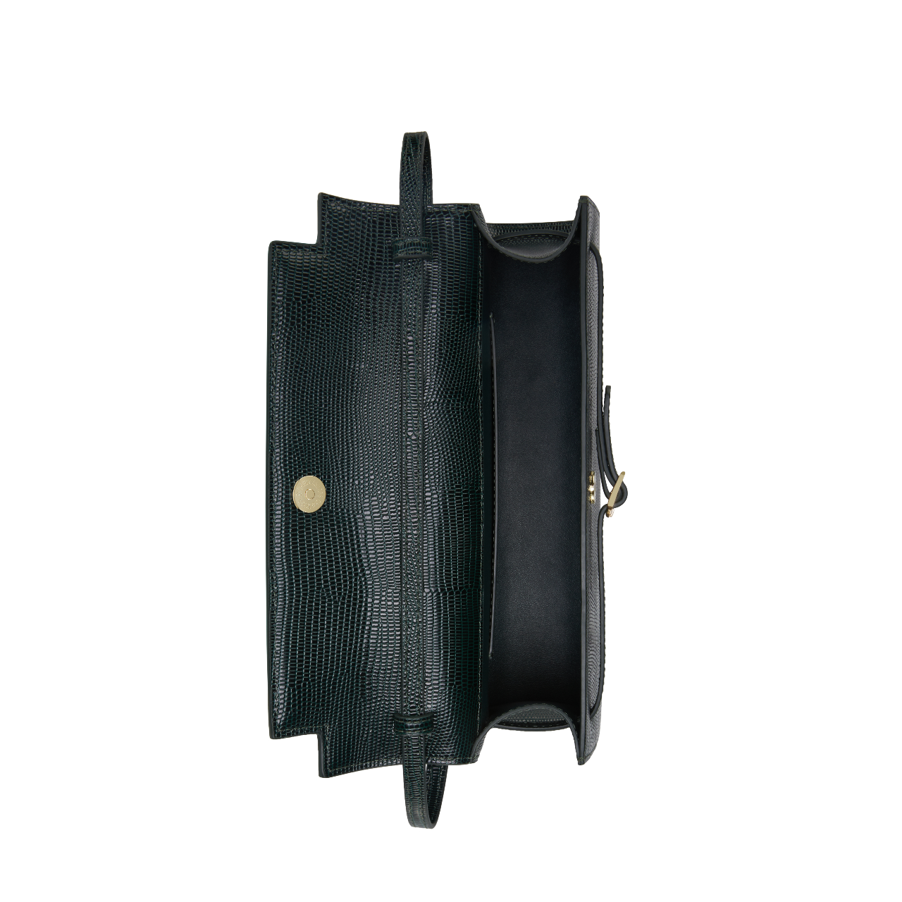 Emerald Lizard Shoulder Bag