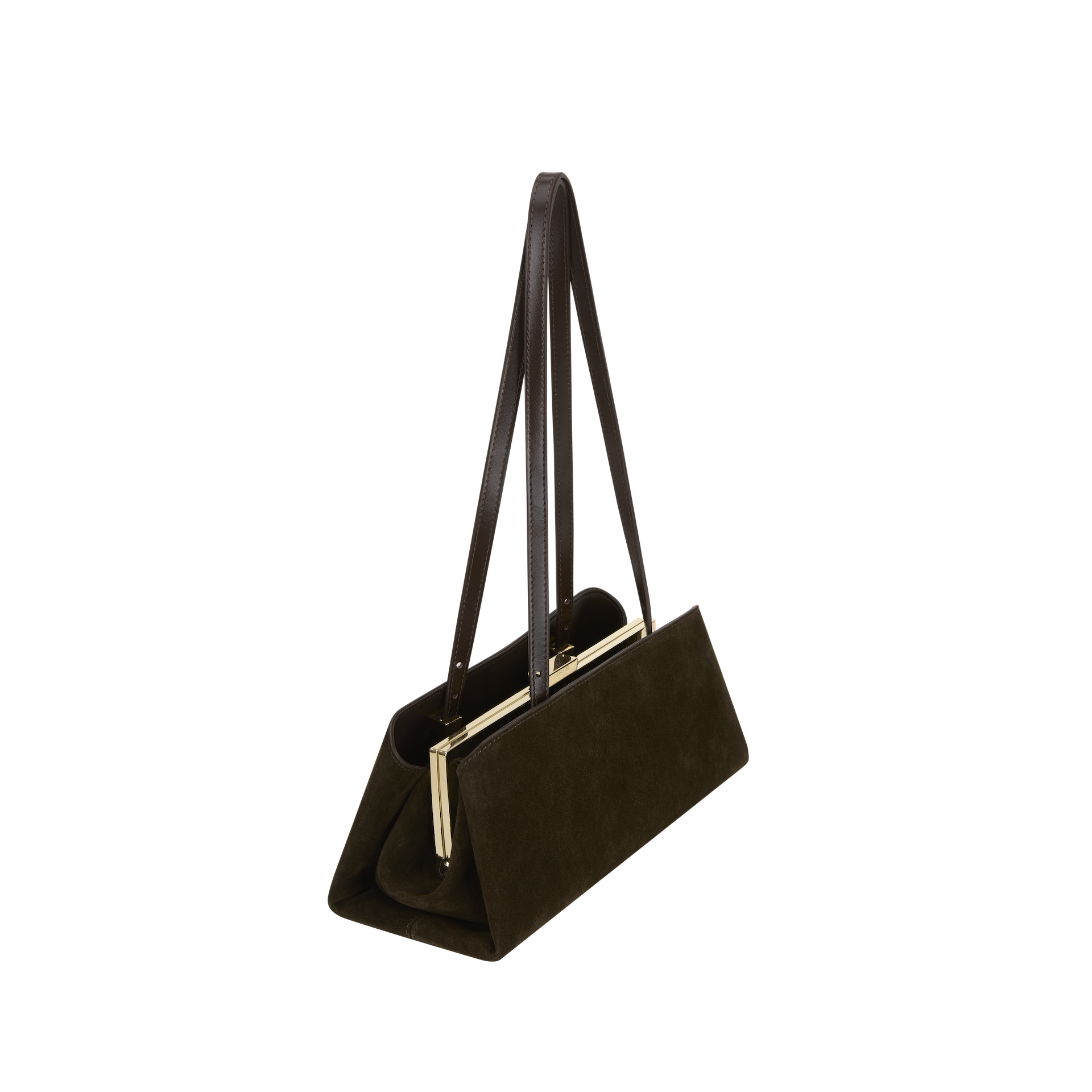 Espresso Suede Éclair Bag