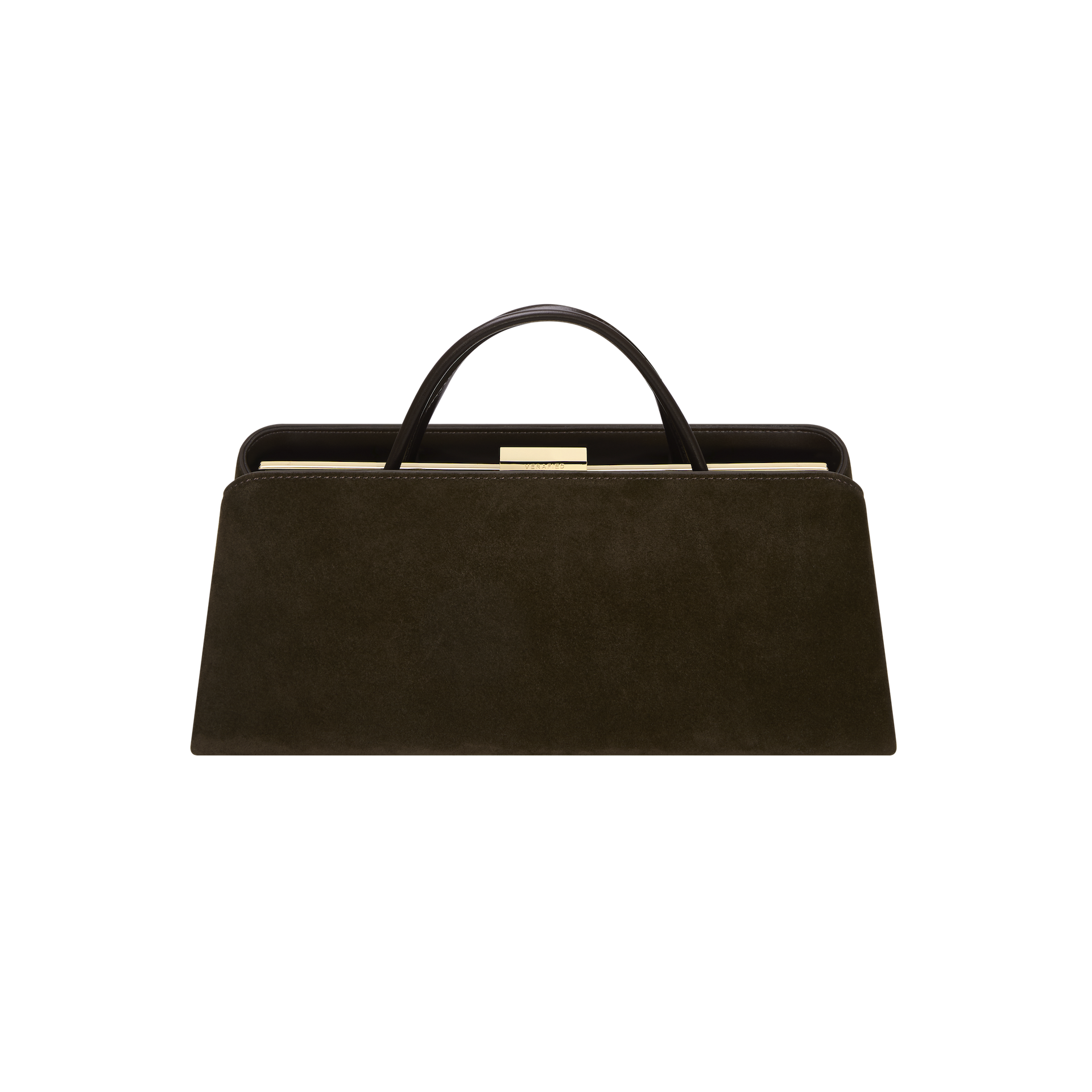 Espresso Suede Éclair Bag