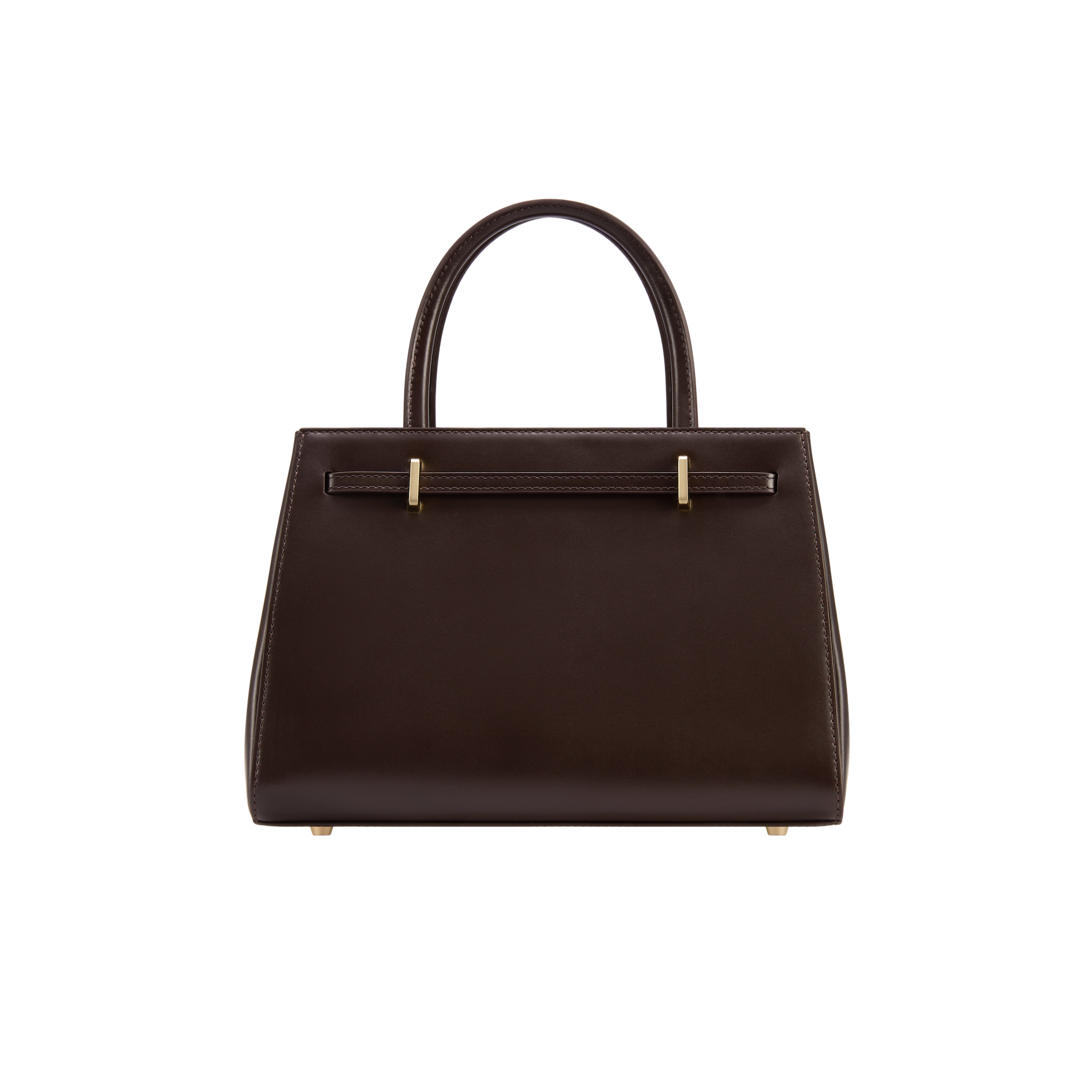 Chocolate Leather Book Tote Bag 25