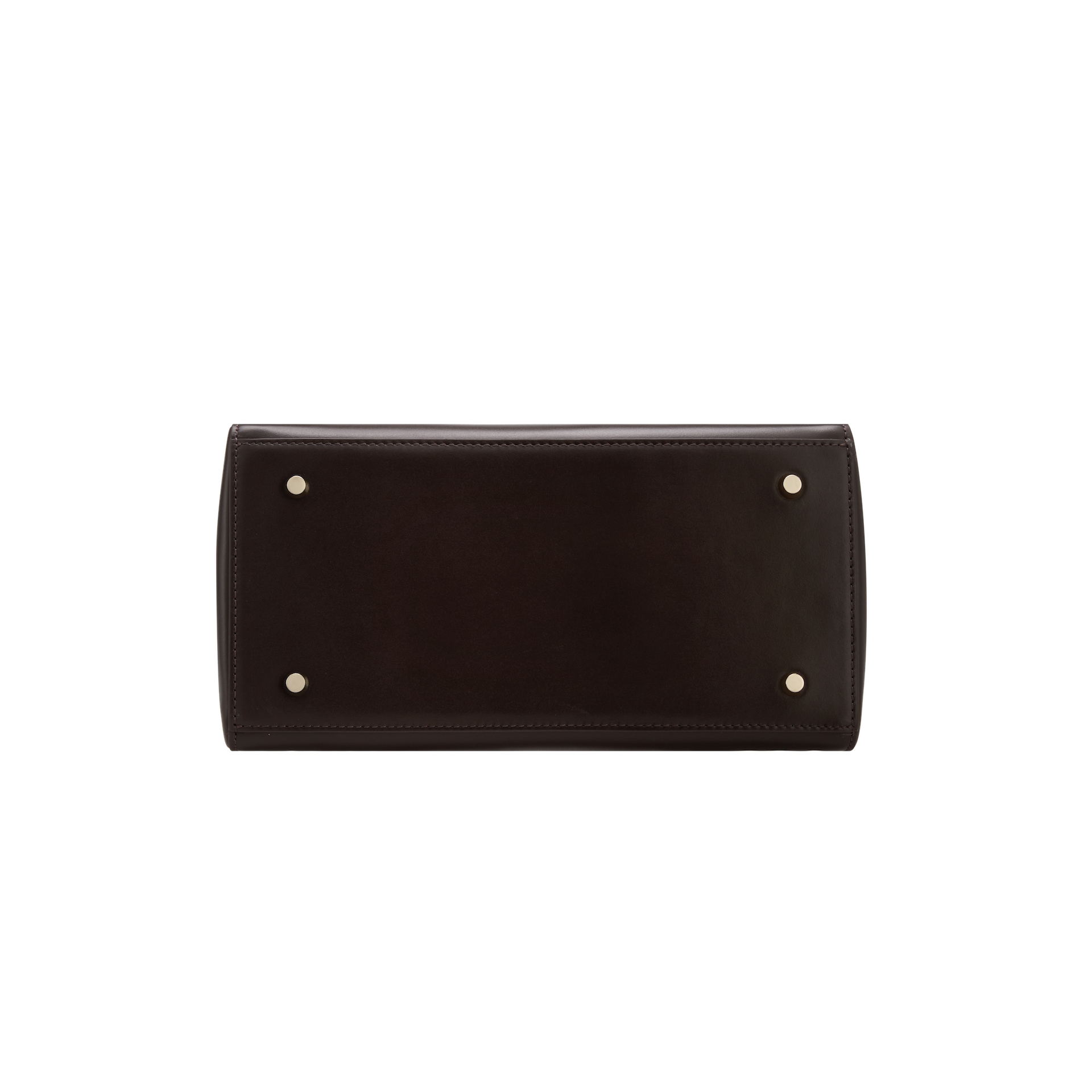 Chocolate Leather Book Tote Bag 25