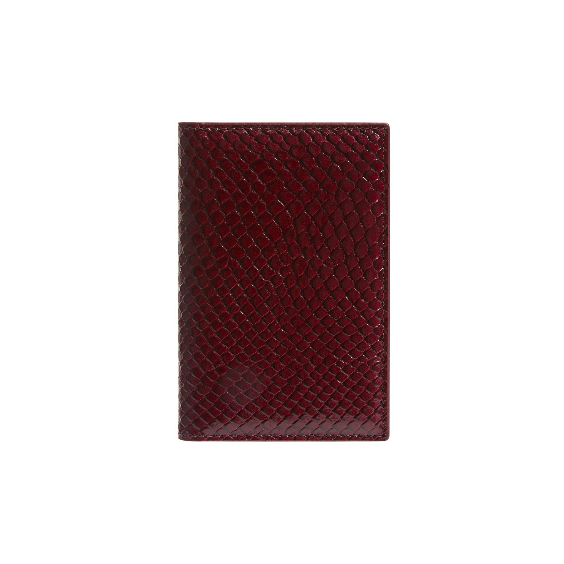 Maroon Python Embossed Wallet - Verafied New York