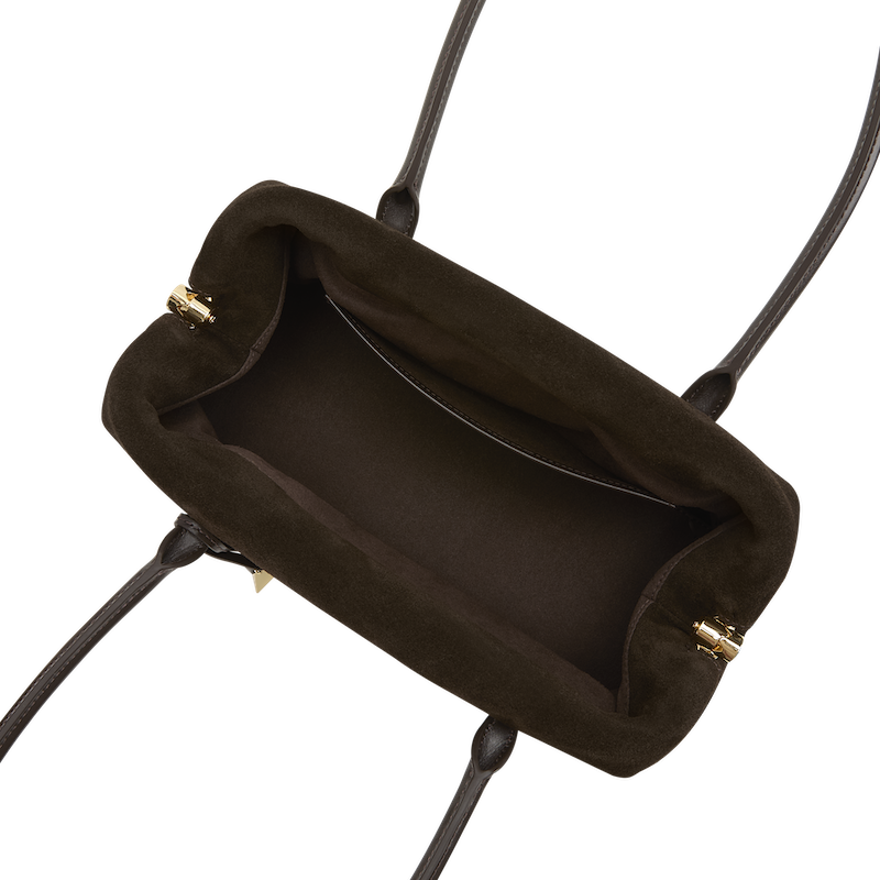 Medium Espresso Suede Club Bag (Pre-Order Only. Will Ship Mid March)