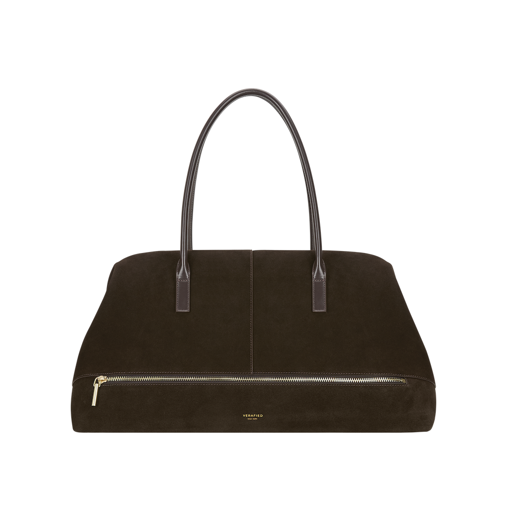 Espresso Suede Club Bag