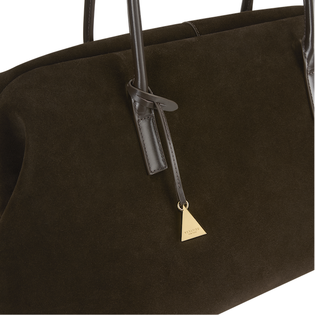 Espresso Suede Club Bag