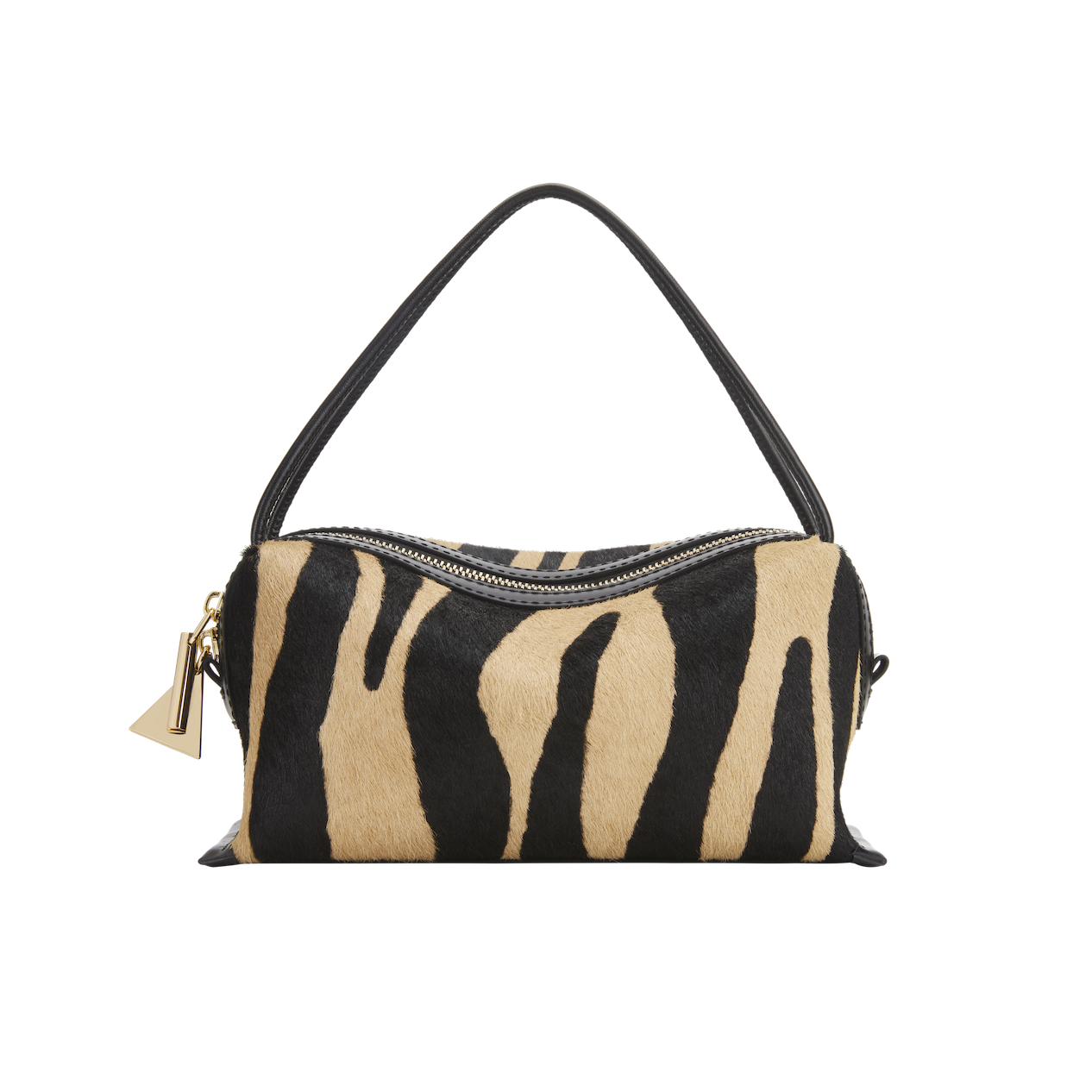Zebra Calf Hair Café Mini Crossbody Handbag - Verafied New York Zebra Calf Hair Café Mini Crossbody Handbag - Verafied New York
