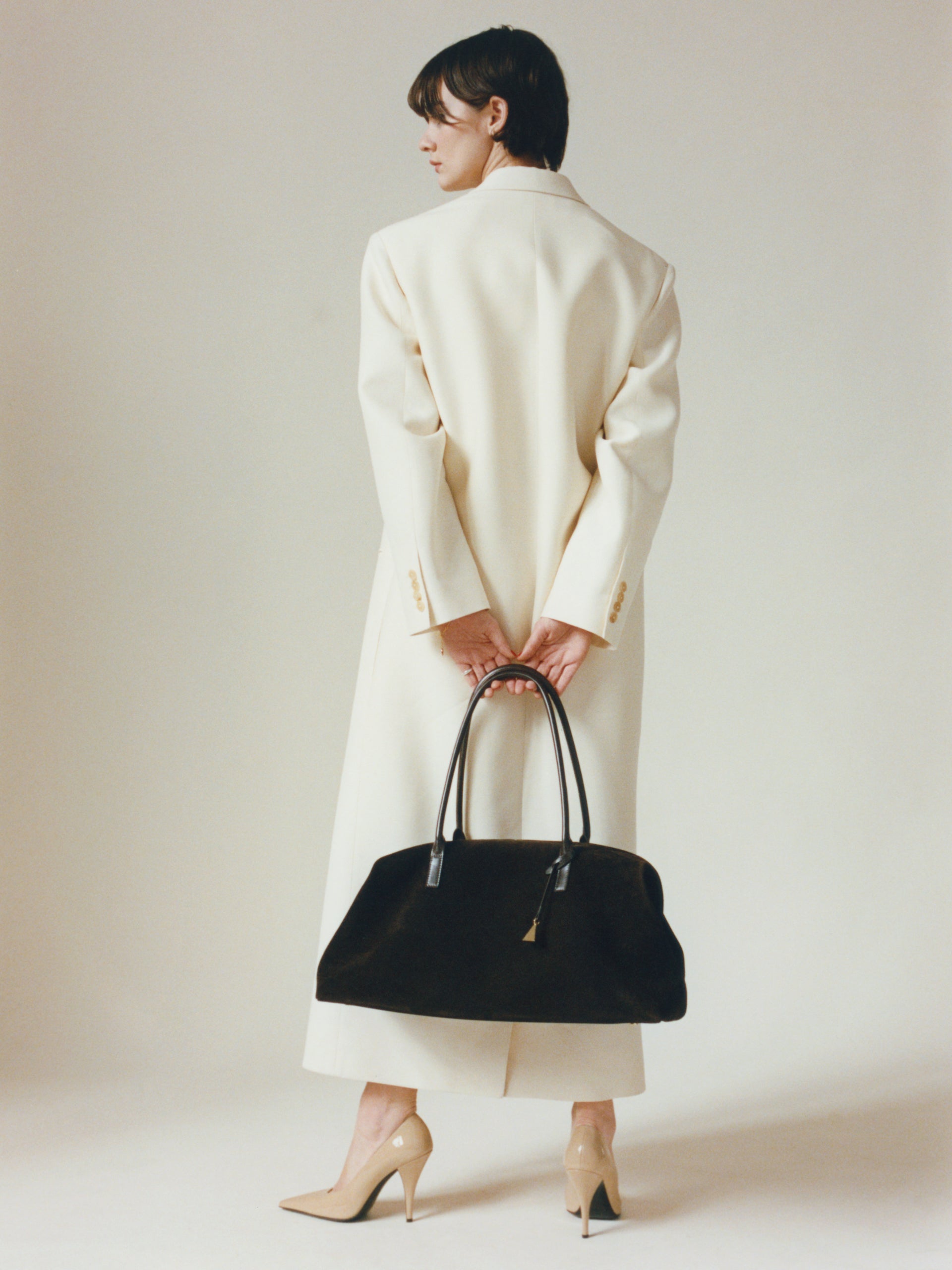 Espresso Suede Club Bag