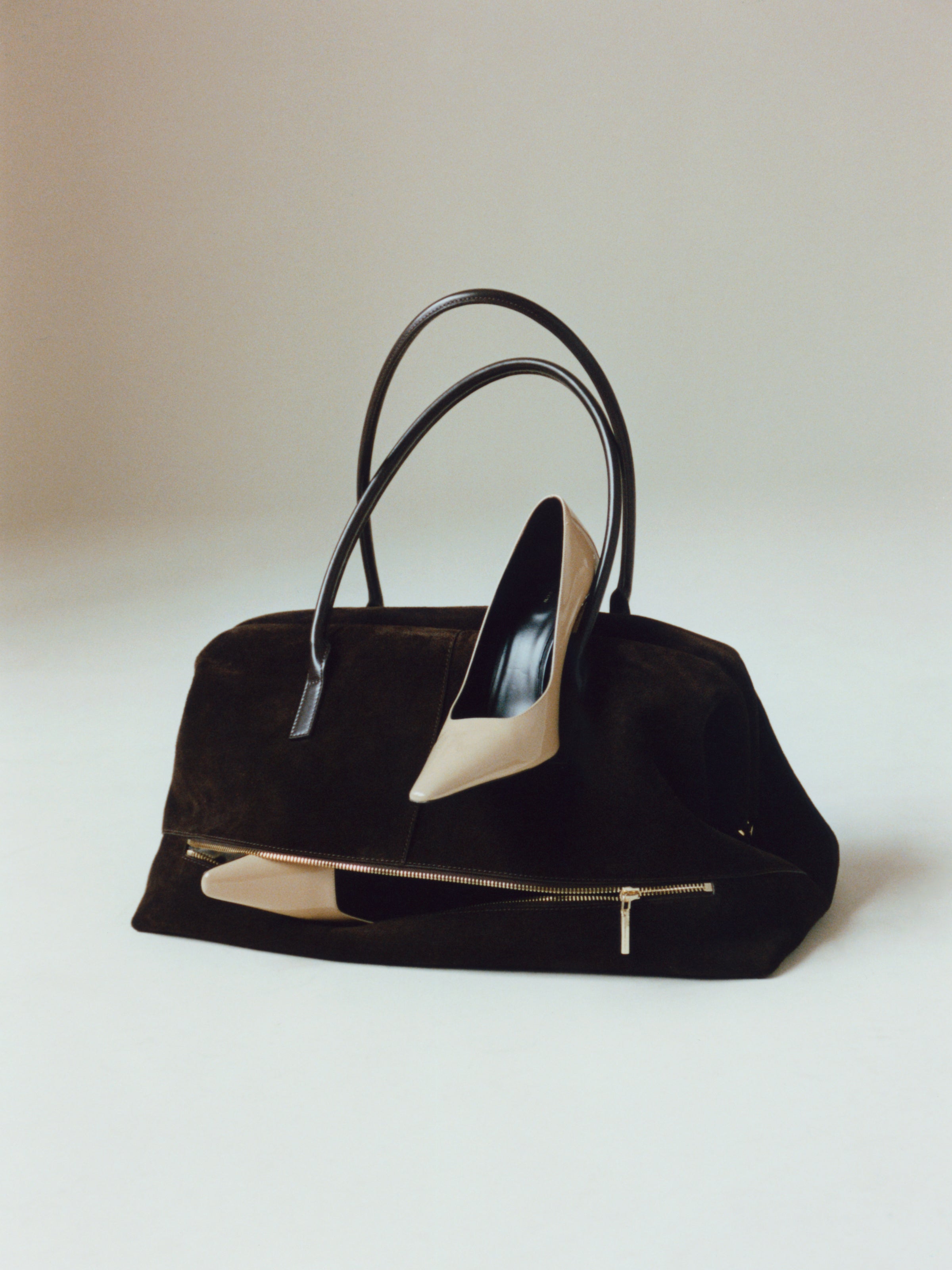 Espresso Suede Club Bag