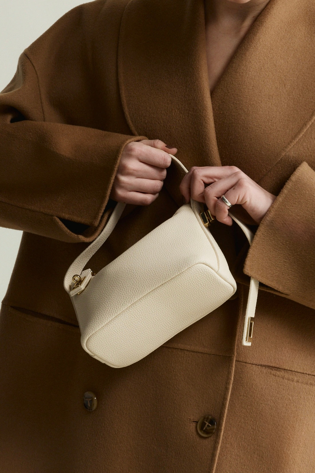 Ivory Twister Hobo Bag