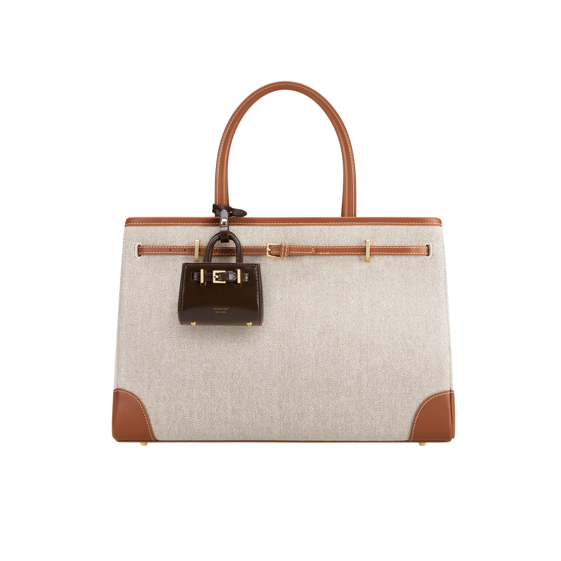 Caramel Canvas Book Tote Bag 33 (Final Sale)