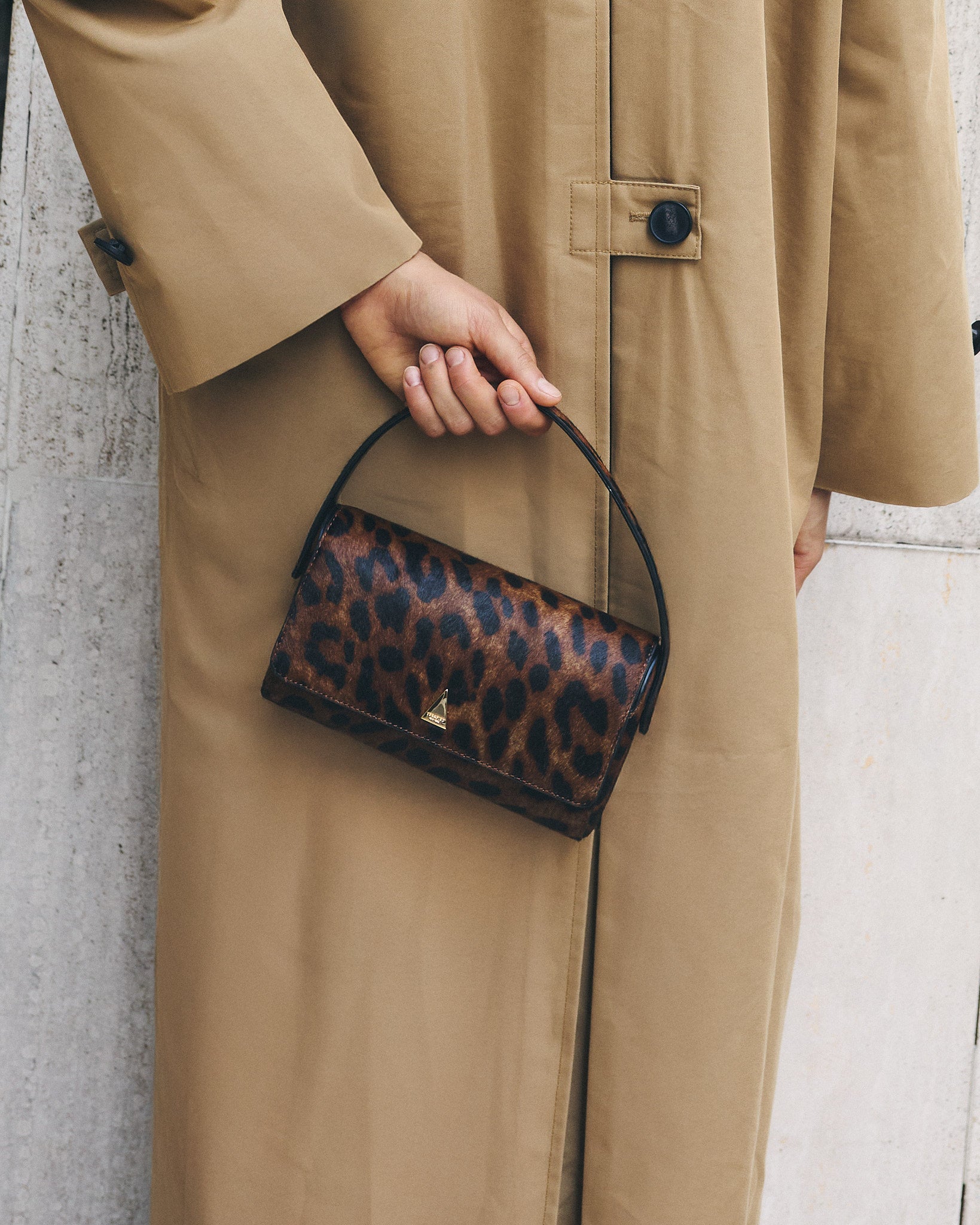 Leopard Calf Hair La Pochette