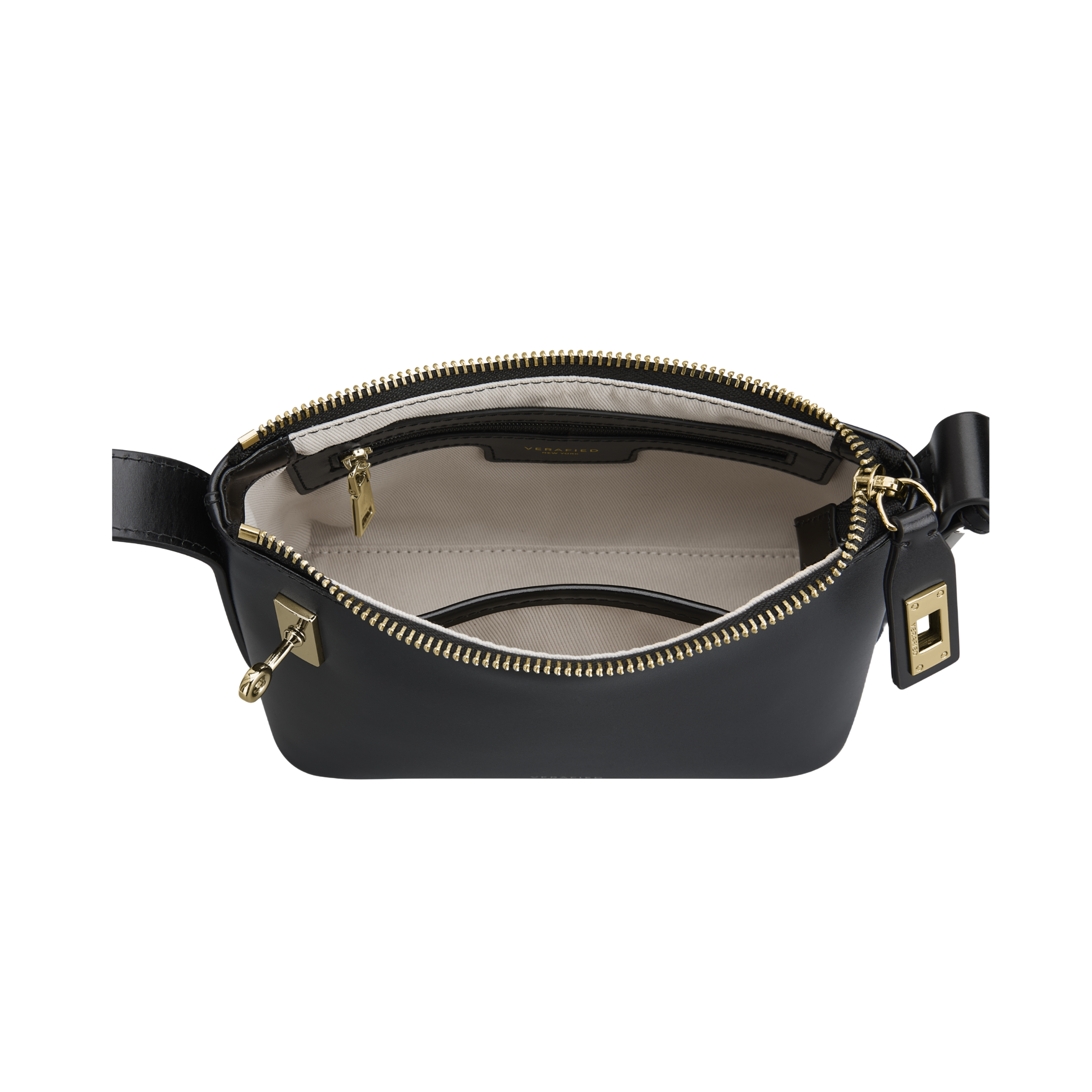 Mini Gold Black Hobo Bag