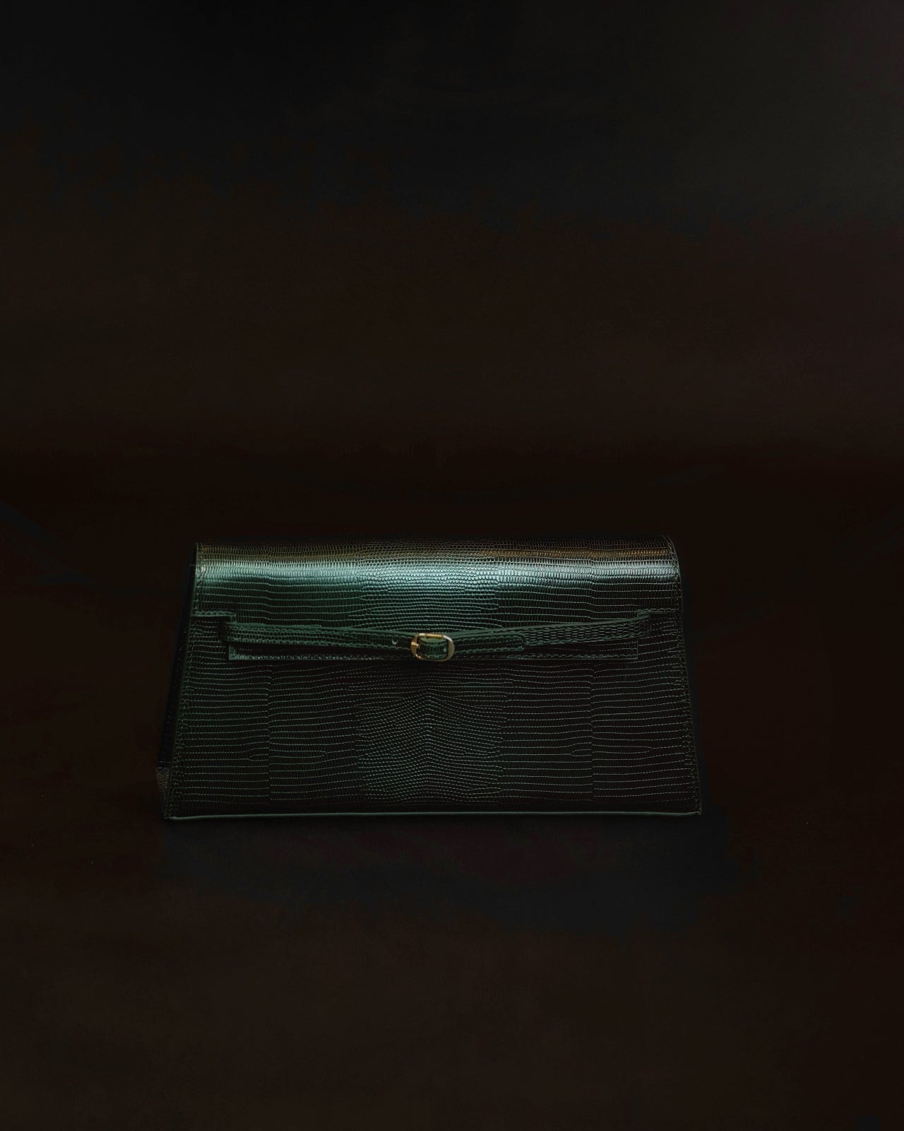 Emerald Lizard Shoulder Bag