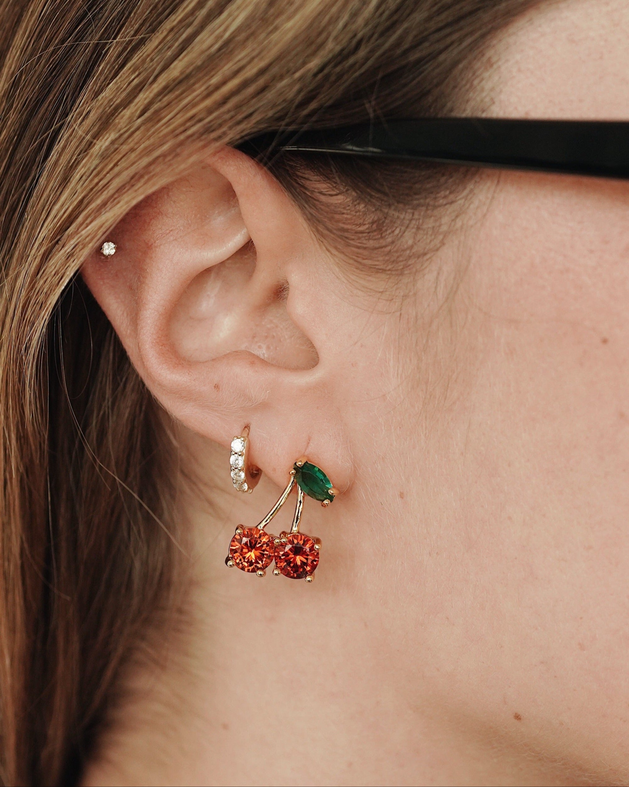 Cherry Stud Earrings