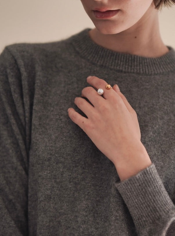 Pearl Open Ring