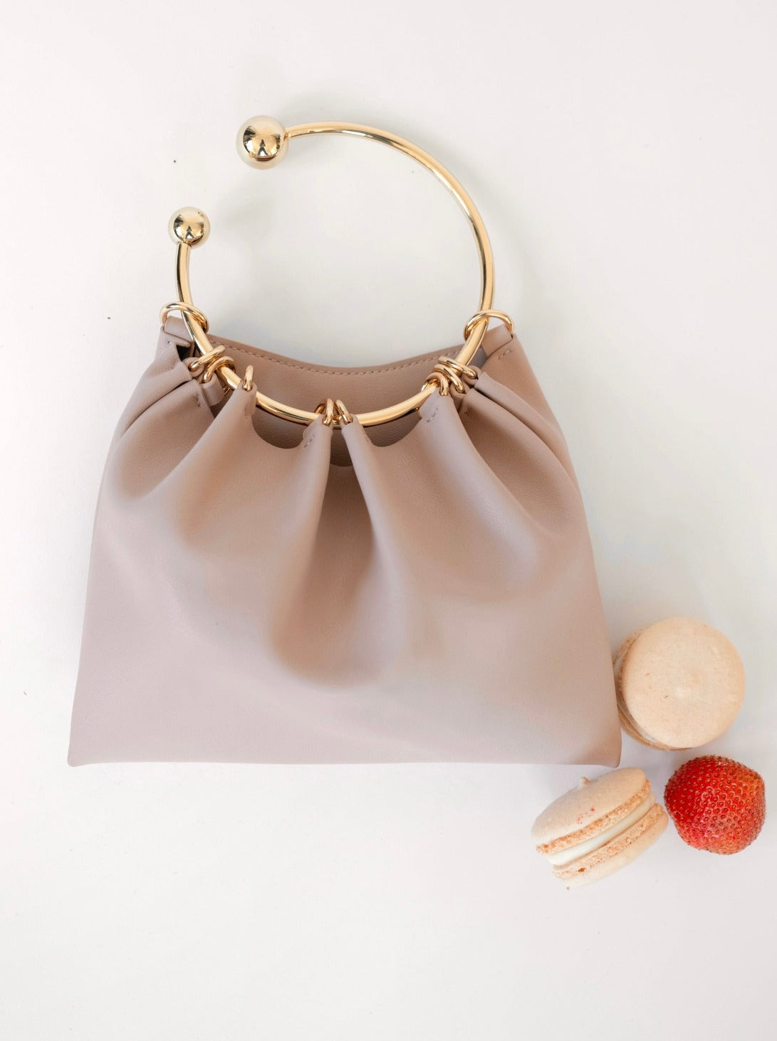 Nude Ring Handle Bag_VERAFIED