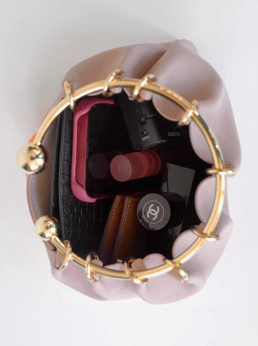 Nude Ring Handle Bag_VERAFIED