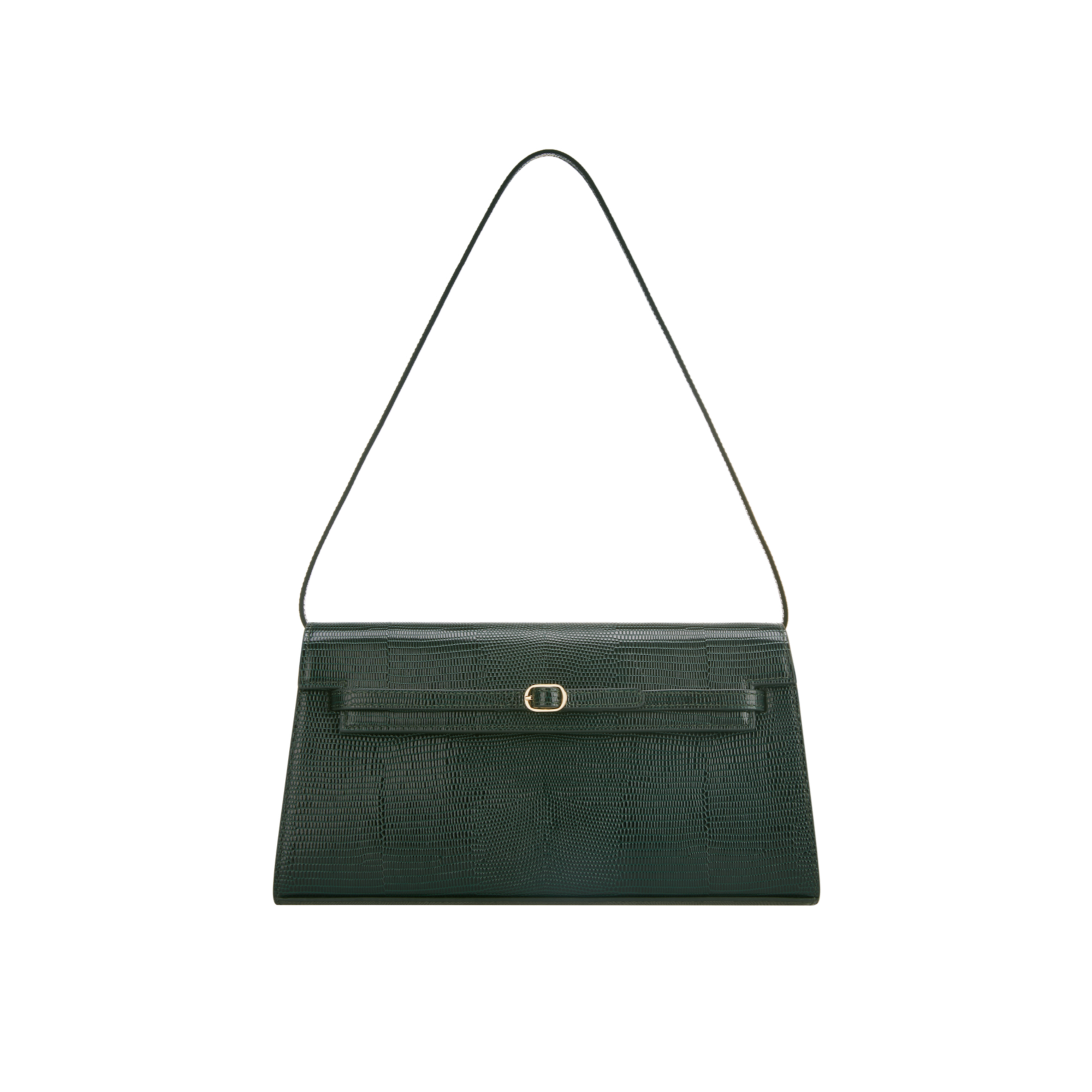 Emerald Lizard Shoulder Bag