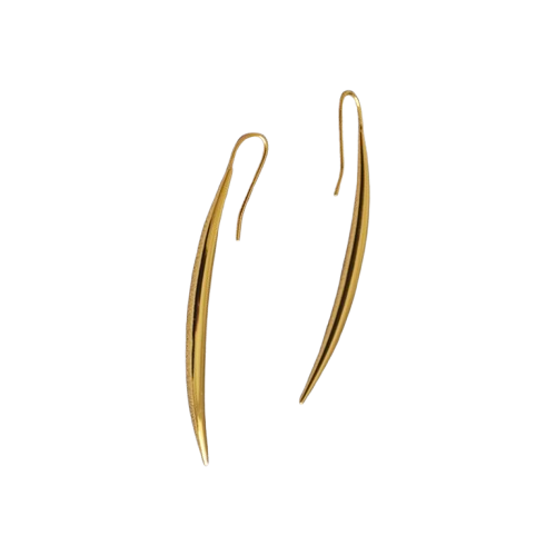 Gold Linear Drop Earrings