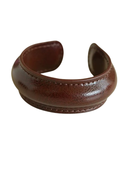 Brown Leather Cuff Bracelet