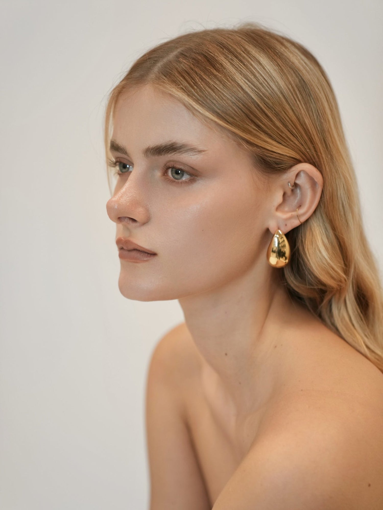 Gold Teardrop Earrings