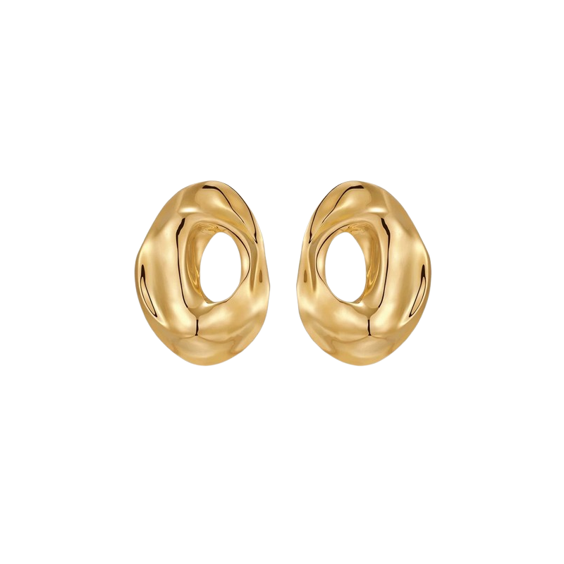 Ripple Hoop Earrings