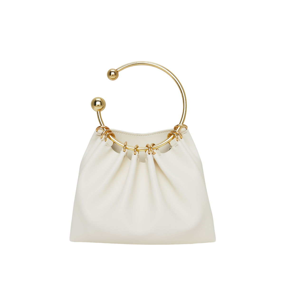 Gold ring handle bag online