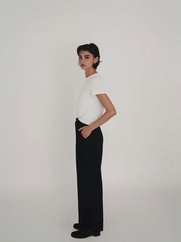 White Cropped T-Shirt