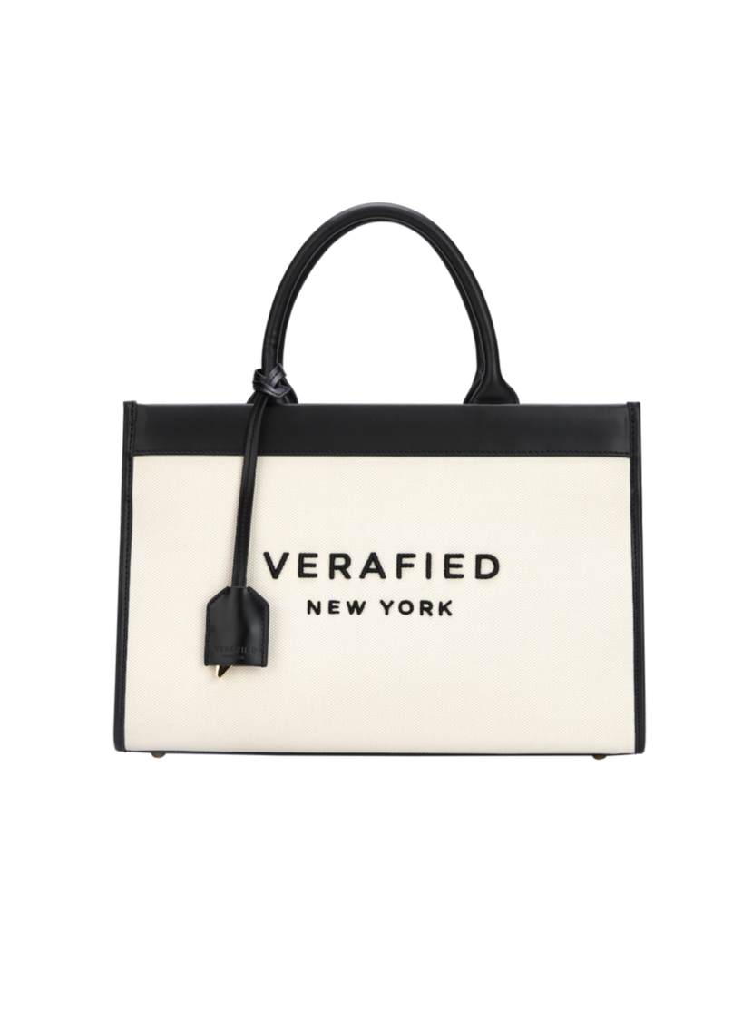 Leather-trimmed Canvas Tote (Final Sale)